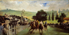 Races at Longchamp, Manet, 1867