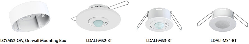 LDALI MS2 BT LDALI MS4 BT mounting options