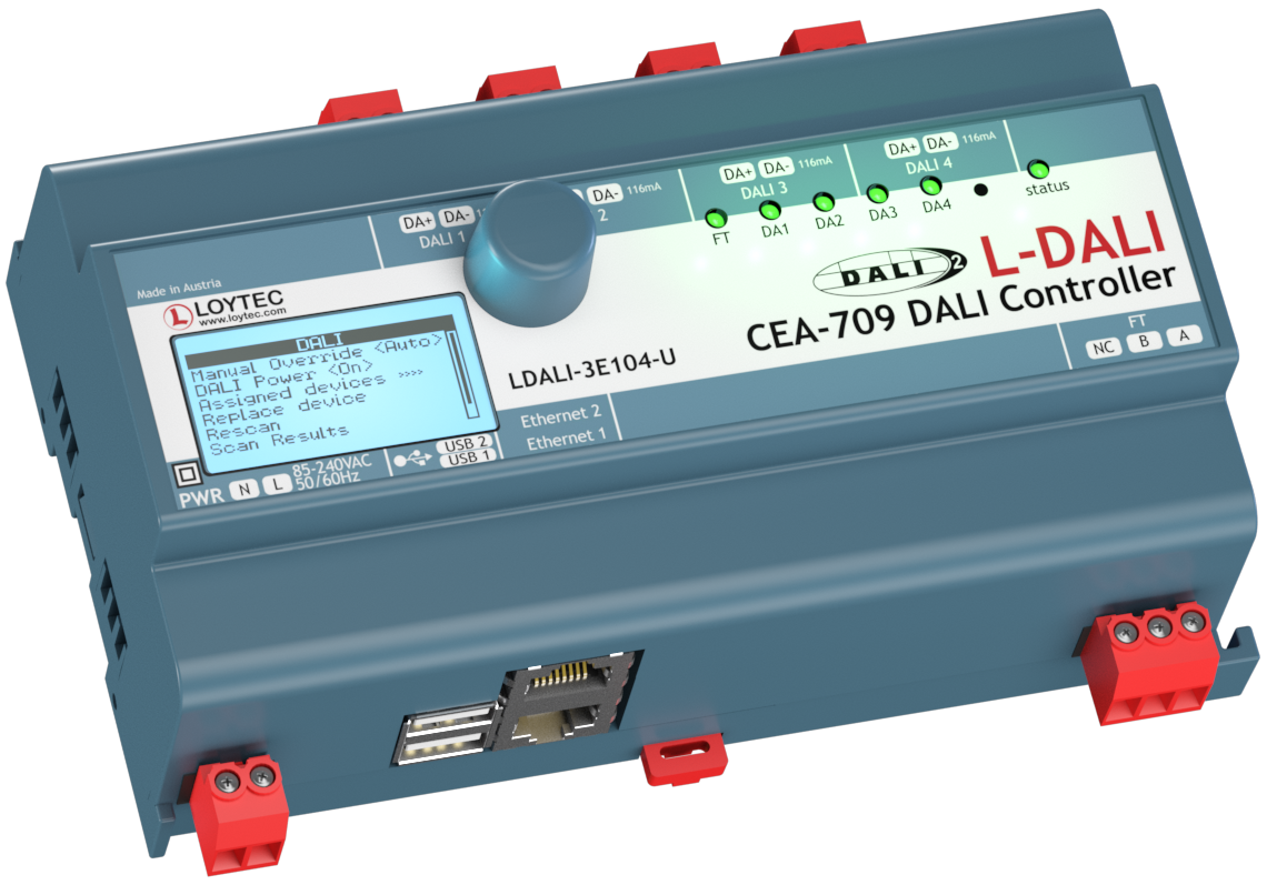 LDALI-3E104-U CEA‑709/DALI Controller